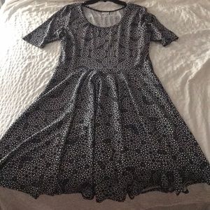 LULAROE Midi Dress - B&W